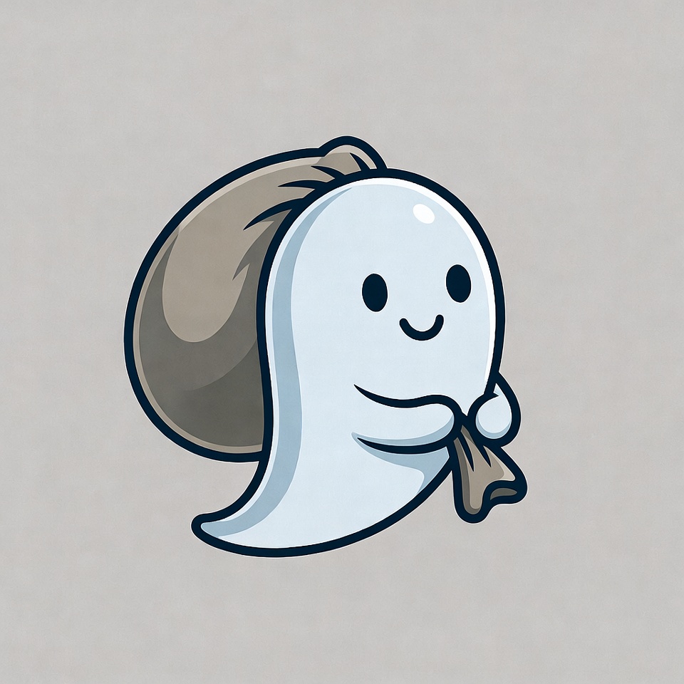 Cute ghost carrying sack Cute ghost carrying sack