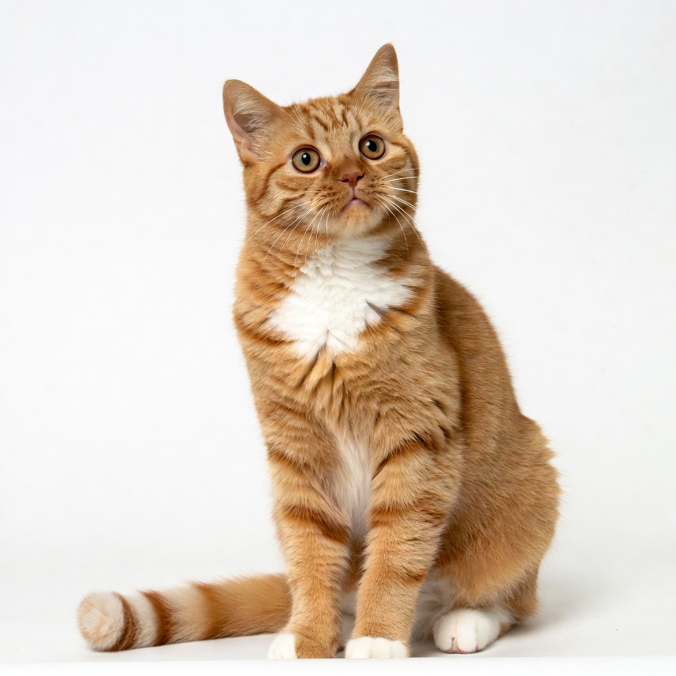 Orange tabby cat sitting Orange tabby cat sitting