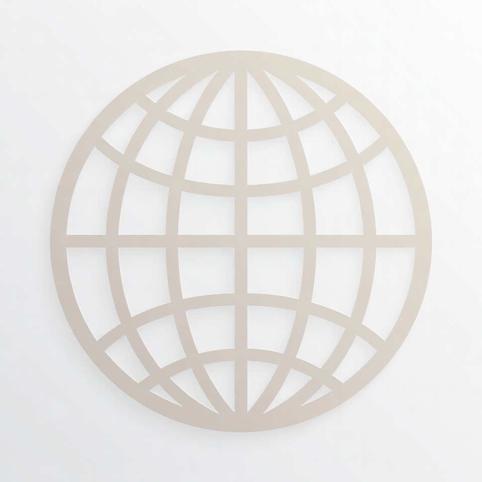 Outline Globe Icon Outline Globe Icon