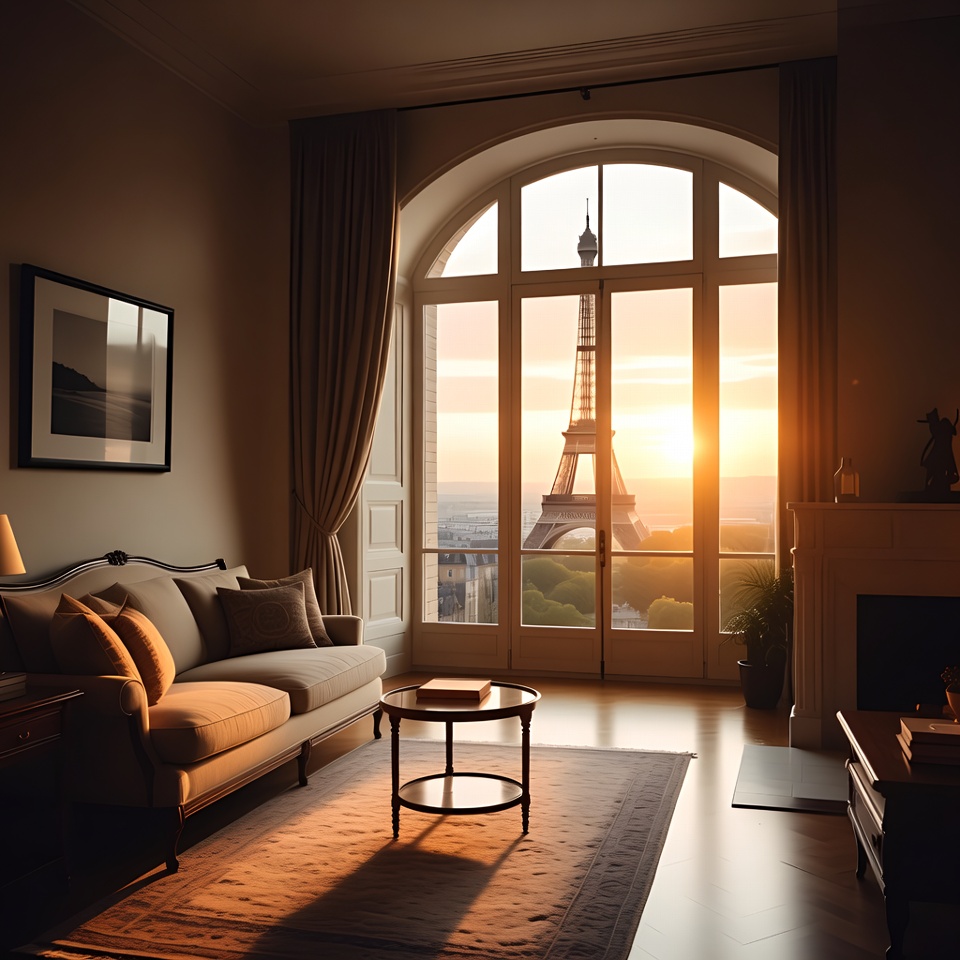 Luxury Room Eiffel Tower Sunset View Luxury Room Eiffel Tower Sunset View