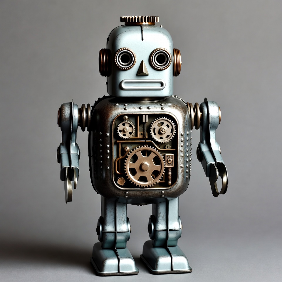 Steampunk Robot with Gears Steampunk Robot with Gears