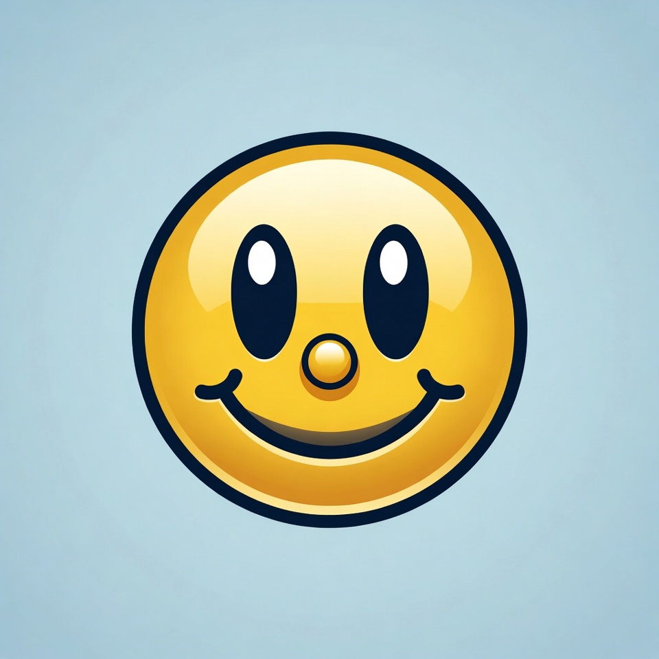 Smiling Yellow Emoticon Face Smiling Yellow Emoticon Face
