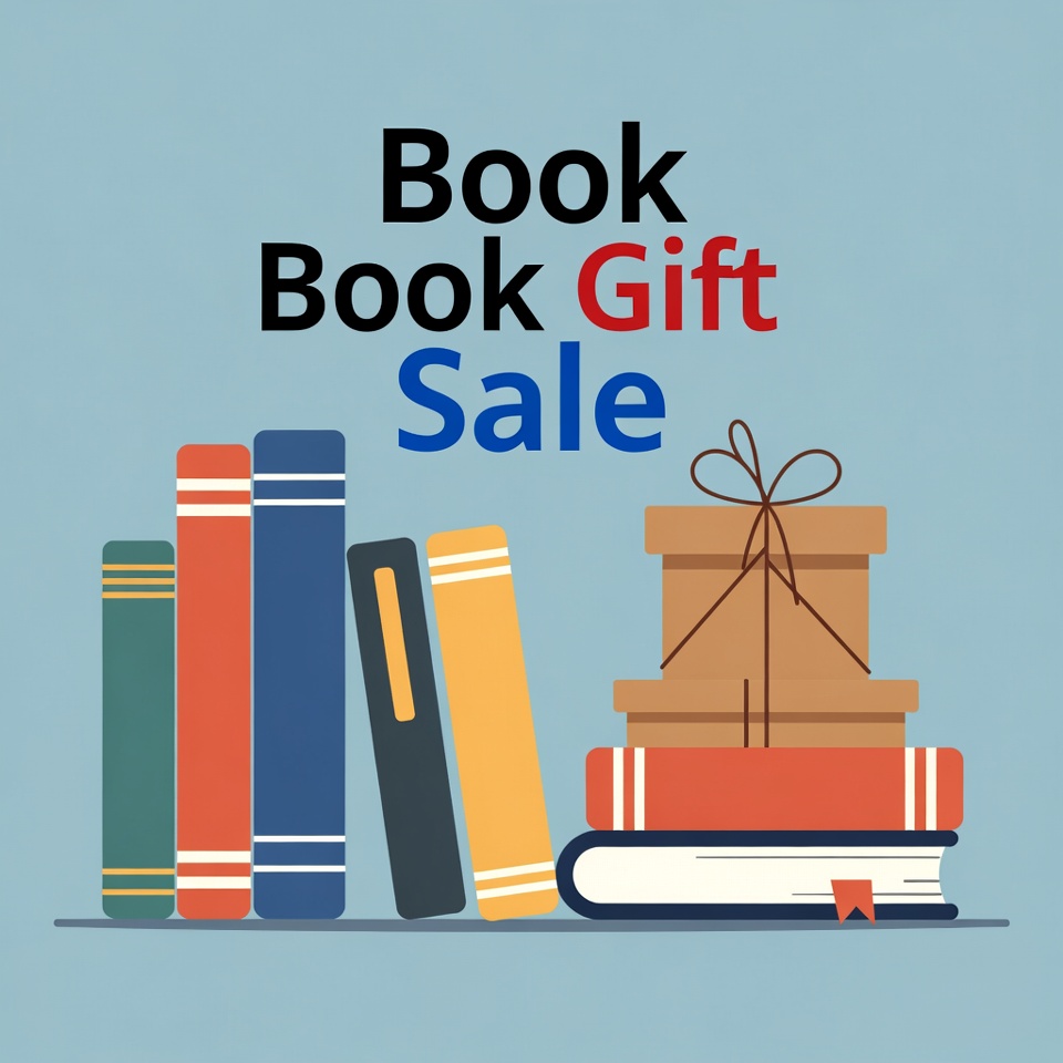 Book Gift Sale Illustration Book Gift Sale Illustration