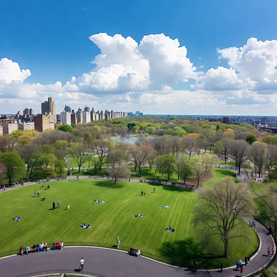 Aerial View Central Park Manhattan Aerial View Central Park Manhattan