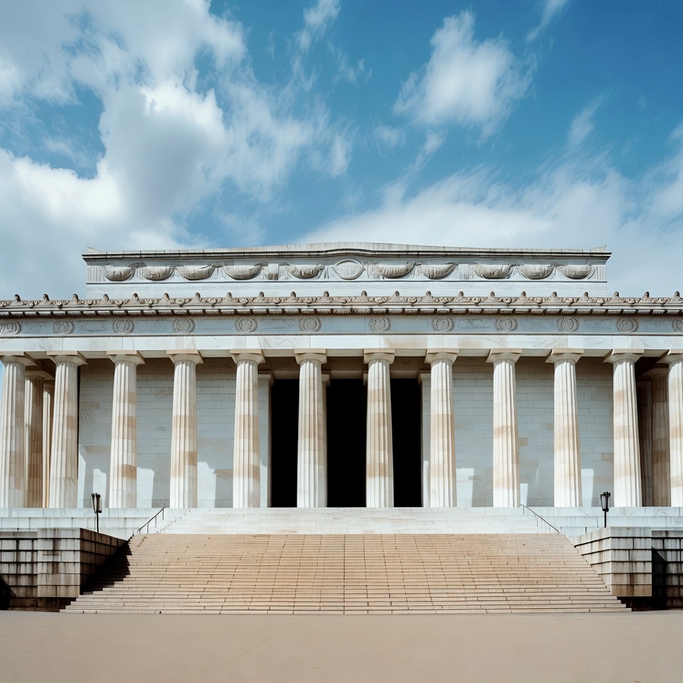 Lincoln Memorial with Columns Lincoln Memorial with Columns