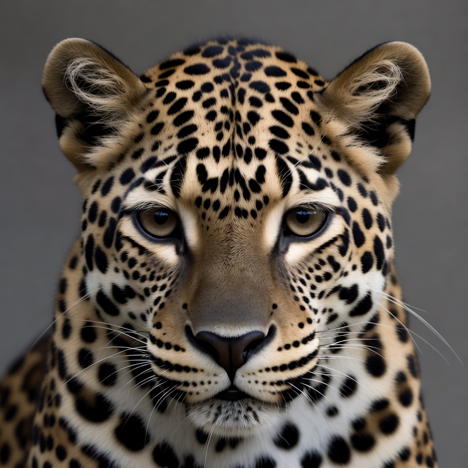 Close-up leopard portrait Close-up leopard portrait