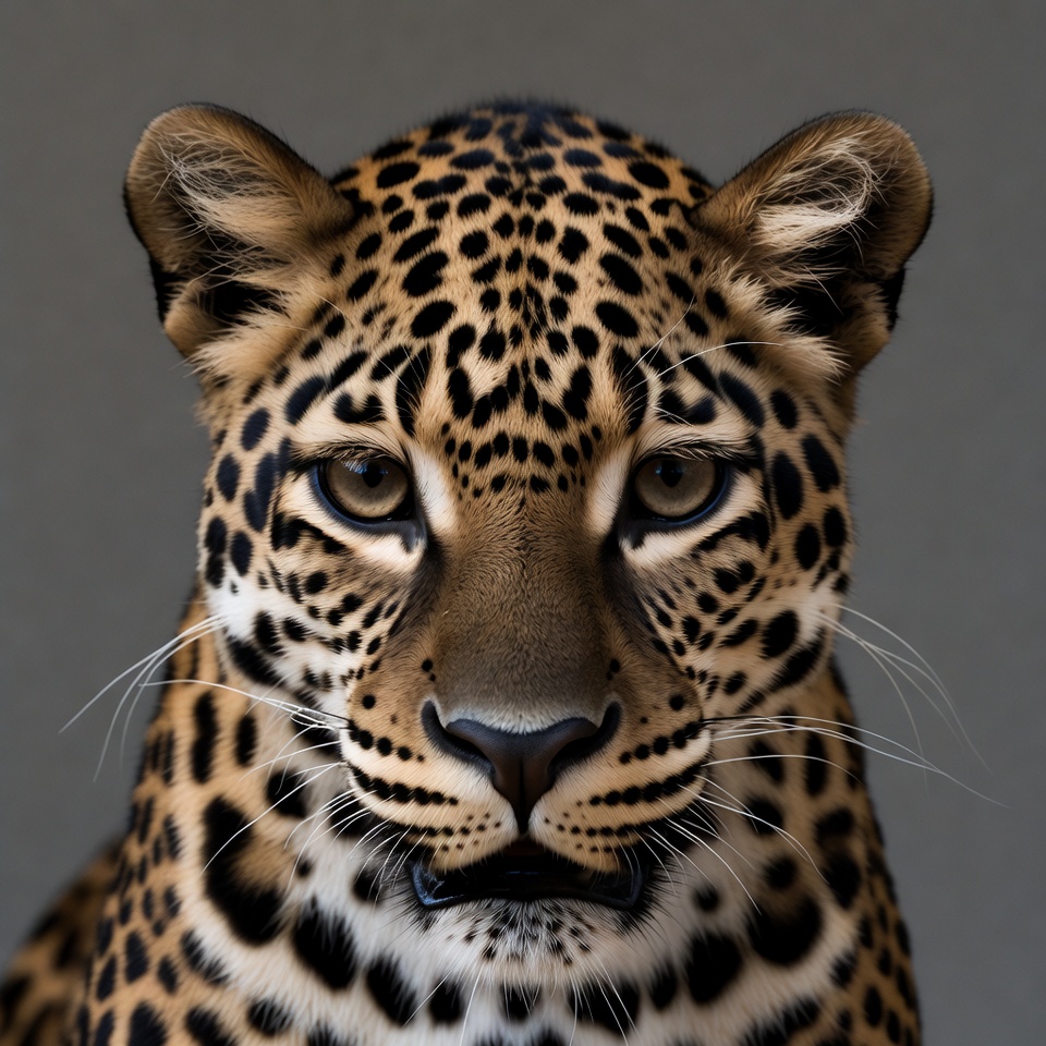 Leopard close-up portrait Leopard close-up portrait