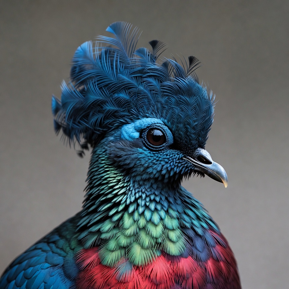 Colorful Resplendent Quetzal Bird Portrait Colorful Resplendent Quetzal Bird Portrait