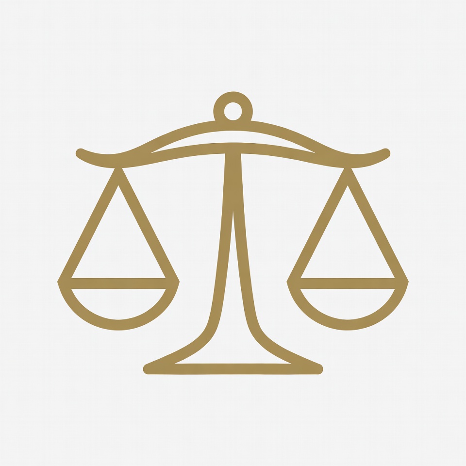 Golden Scales of Justice Icon Golden Scales of Justice Icon
