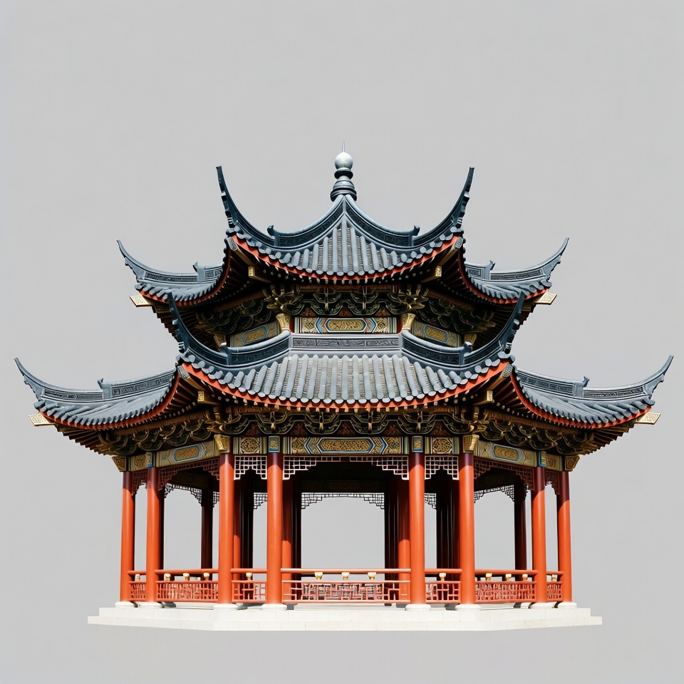 Traditional Chinese Pagoda Pavilion Traditional Chinese Pagoda Pavilion