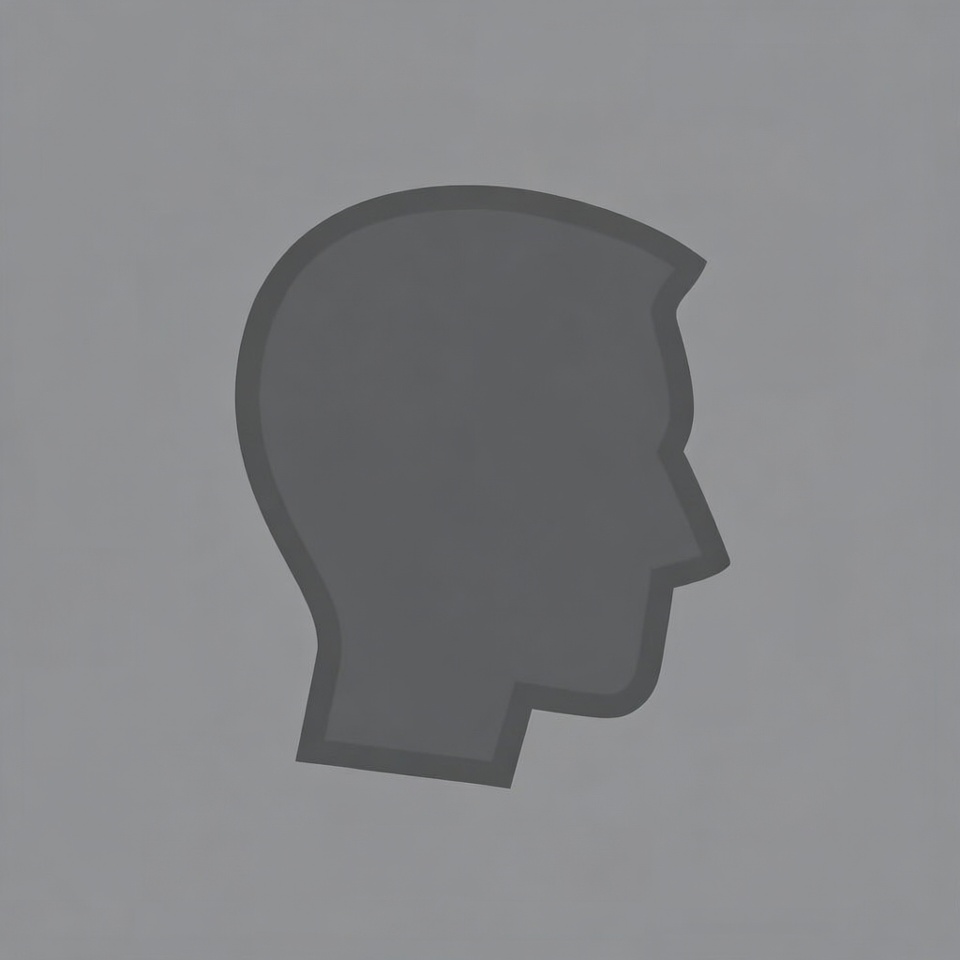 Gray silhouette profile man Gray silhouette profile man
