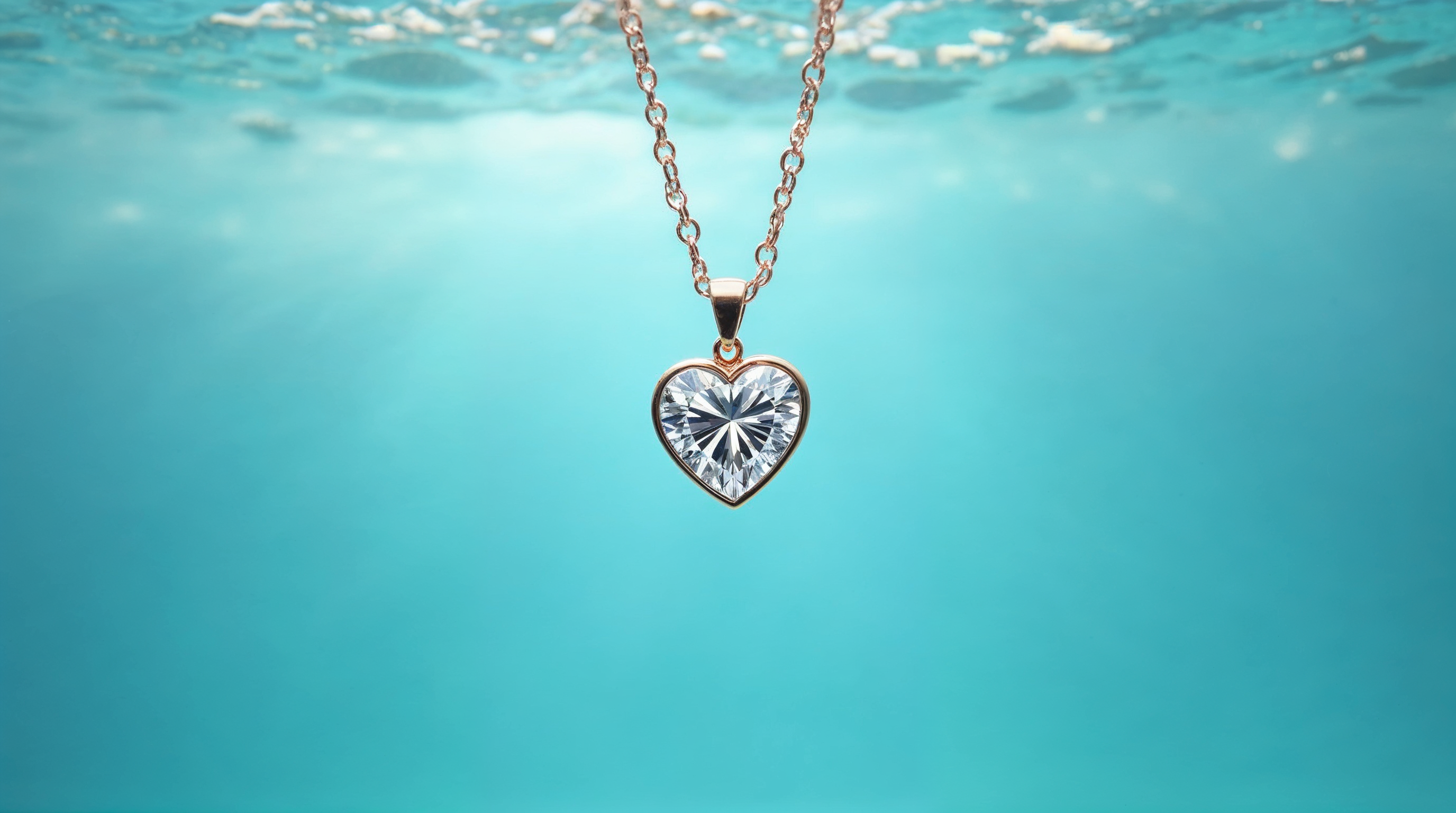 Heart Necklace Underwater Heart Necklace Underwater