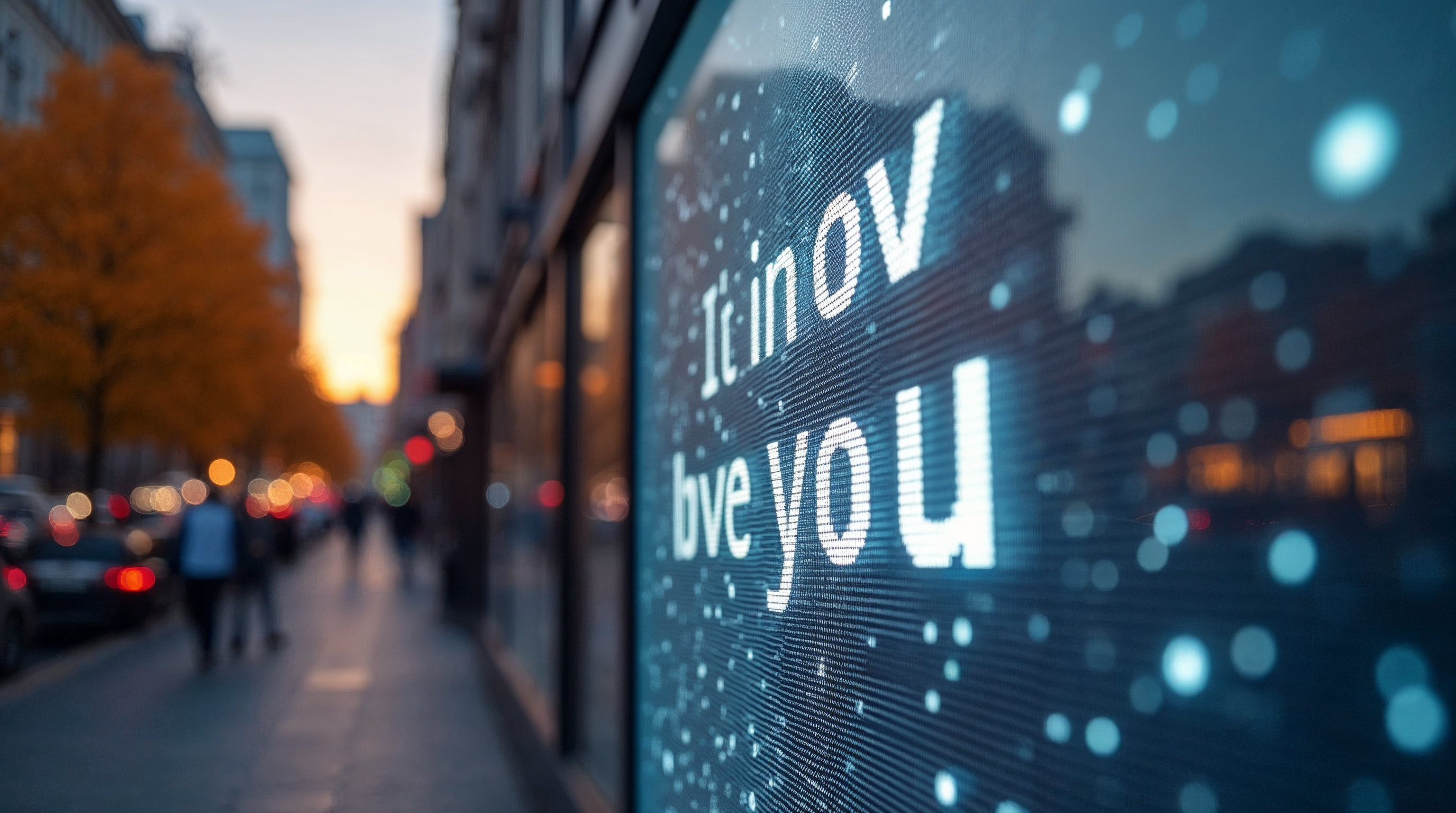 I Love You on Urban LED Screen I Love You on Urban LED Screen