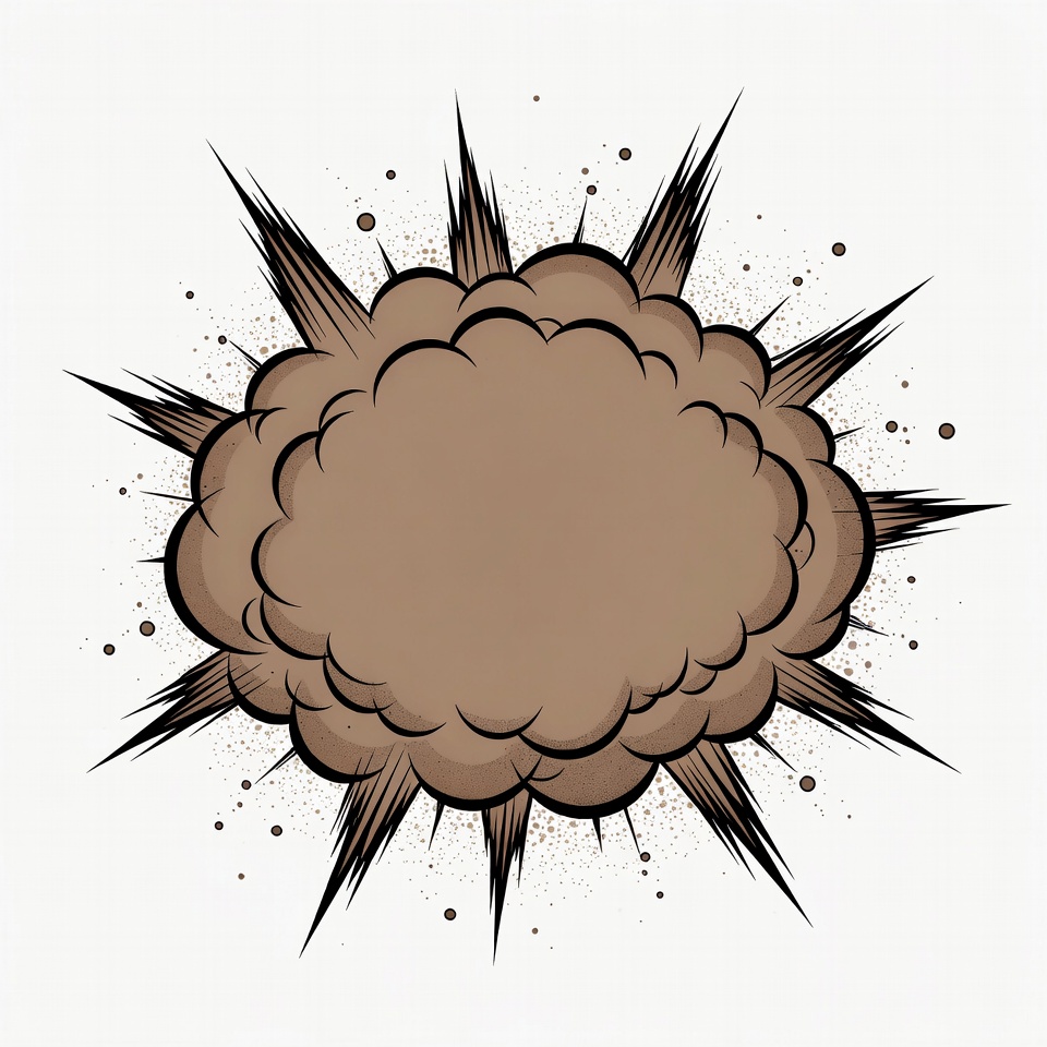 Brown Explosion Clipart Burst Brown Explosion Clipart Burst
