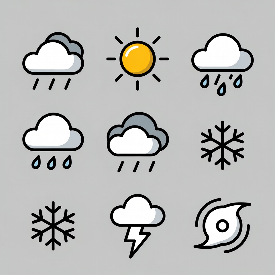 Weather Icons Set Weather Icons Set