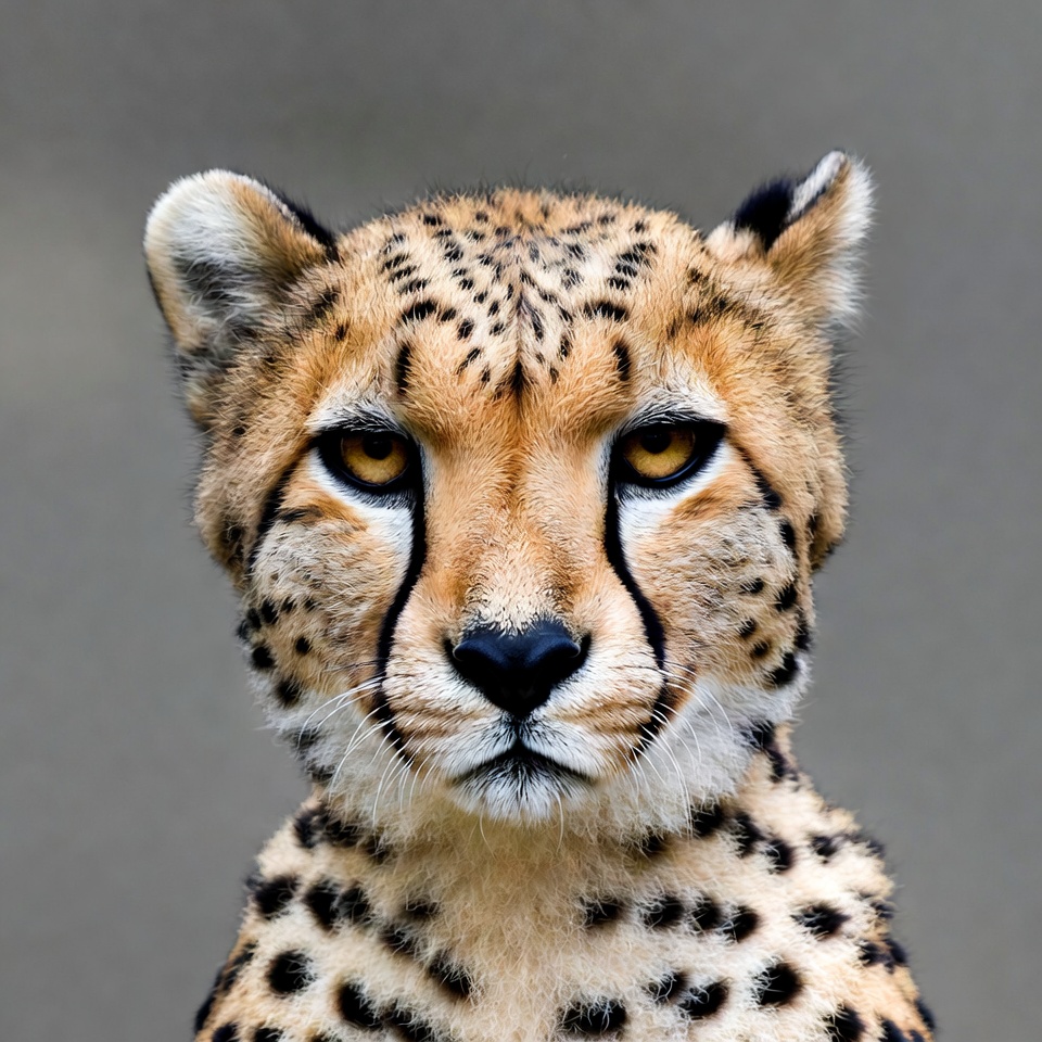 Cheetah close-up portrait Cheetah close-up portrait