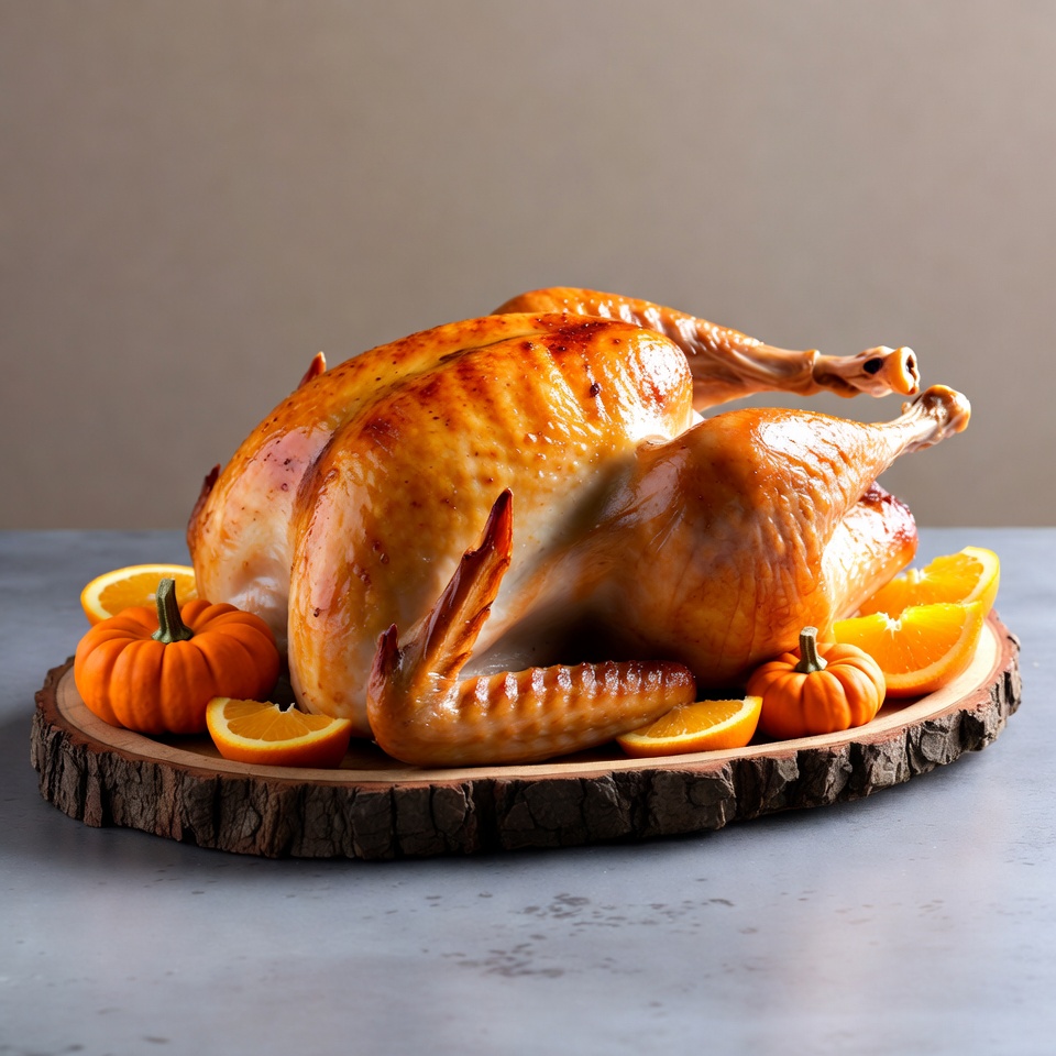 Roasted Turkey with Pumpkins and Oranges Roasted Turkey with Pumpkins and Oranges