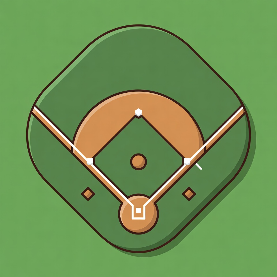 Baseball Field Illustration Baseball Field Illustration