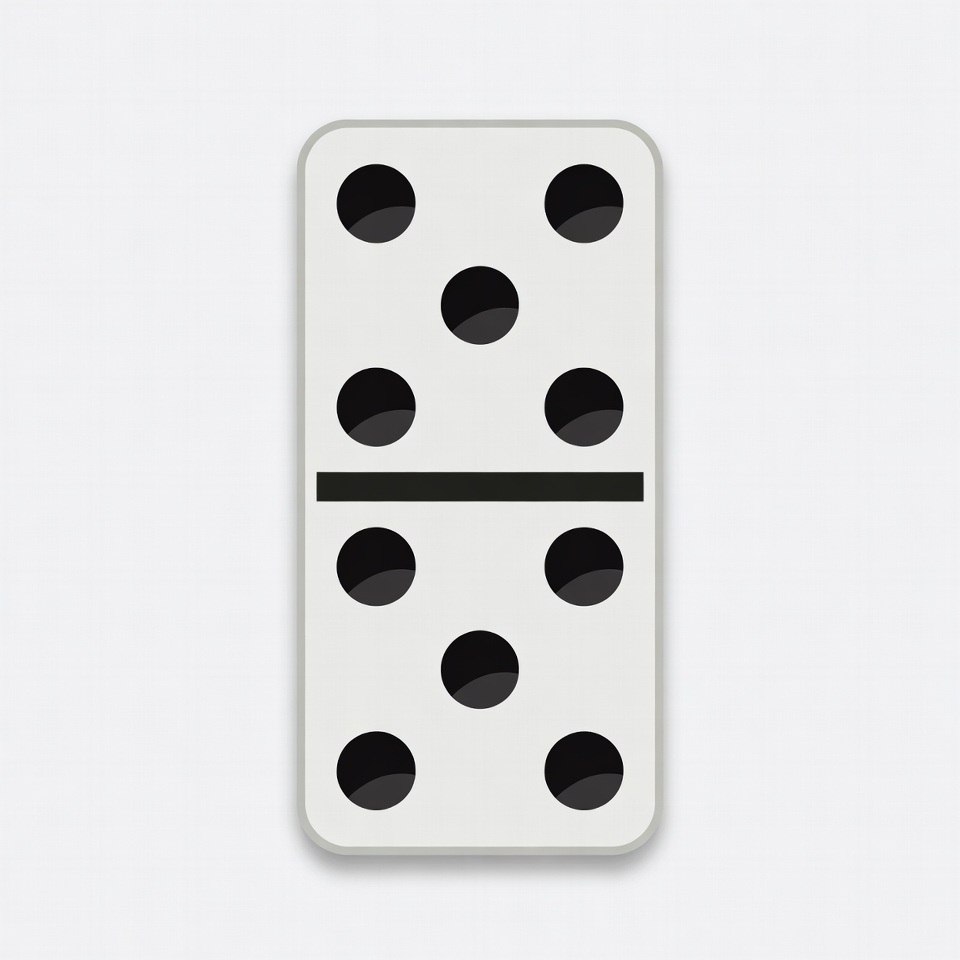 Double Six Domino Tile Double Six Domino Tile