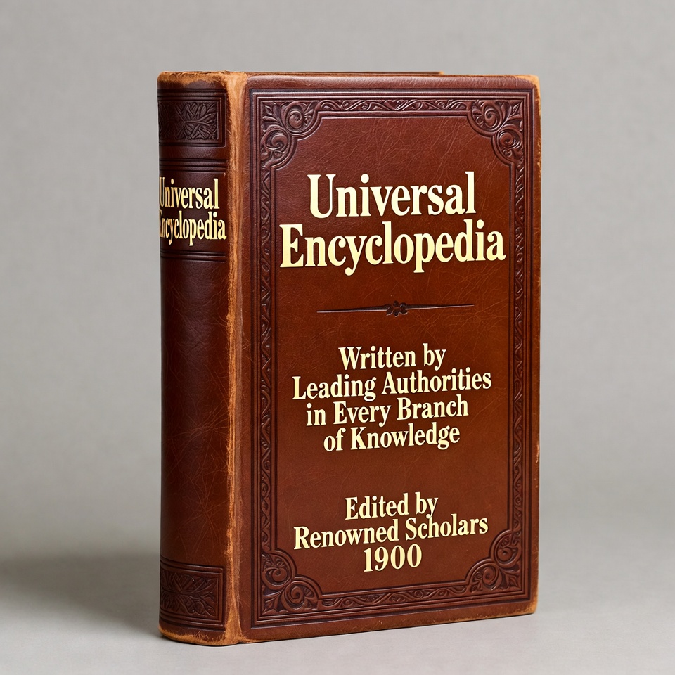Vintage Universal Encyclopedia Book 1900 Vintage Universal Encyclopedia Book 1900