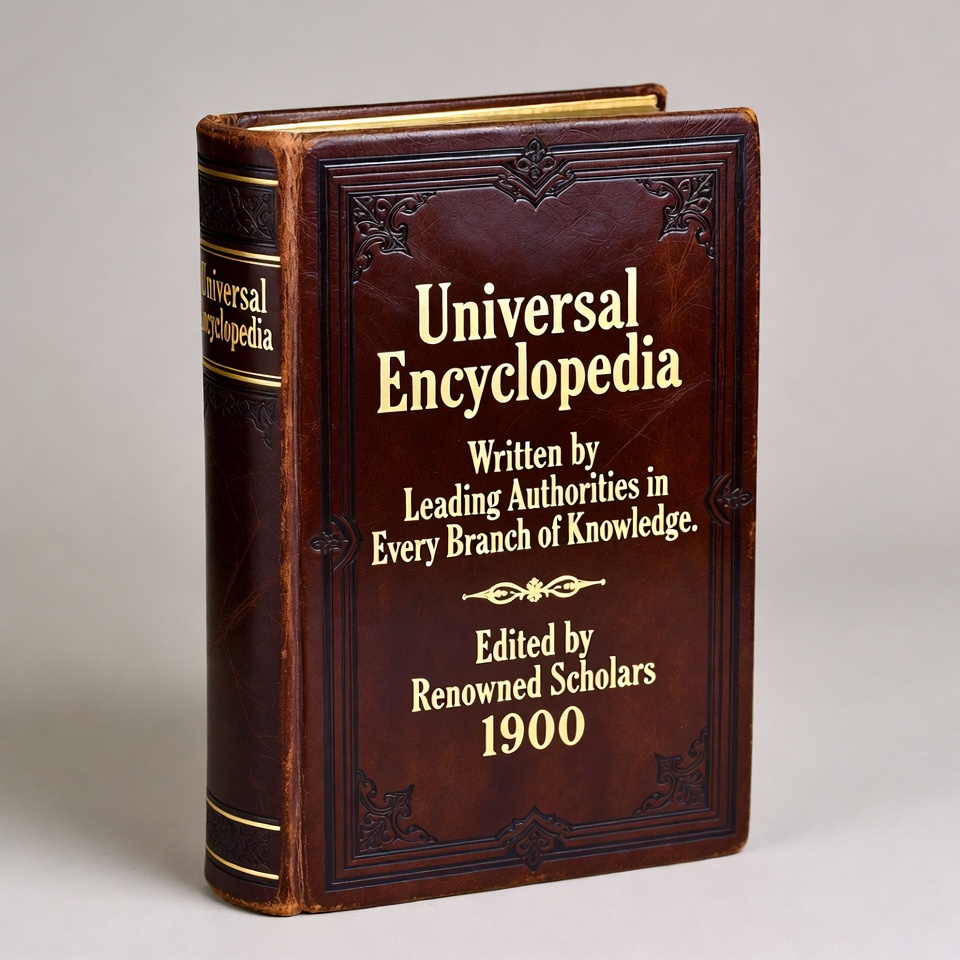 Vintage Universal Encyclopedia Book 1900 Vintage Universal Encyclopedia Book 1900