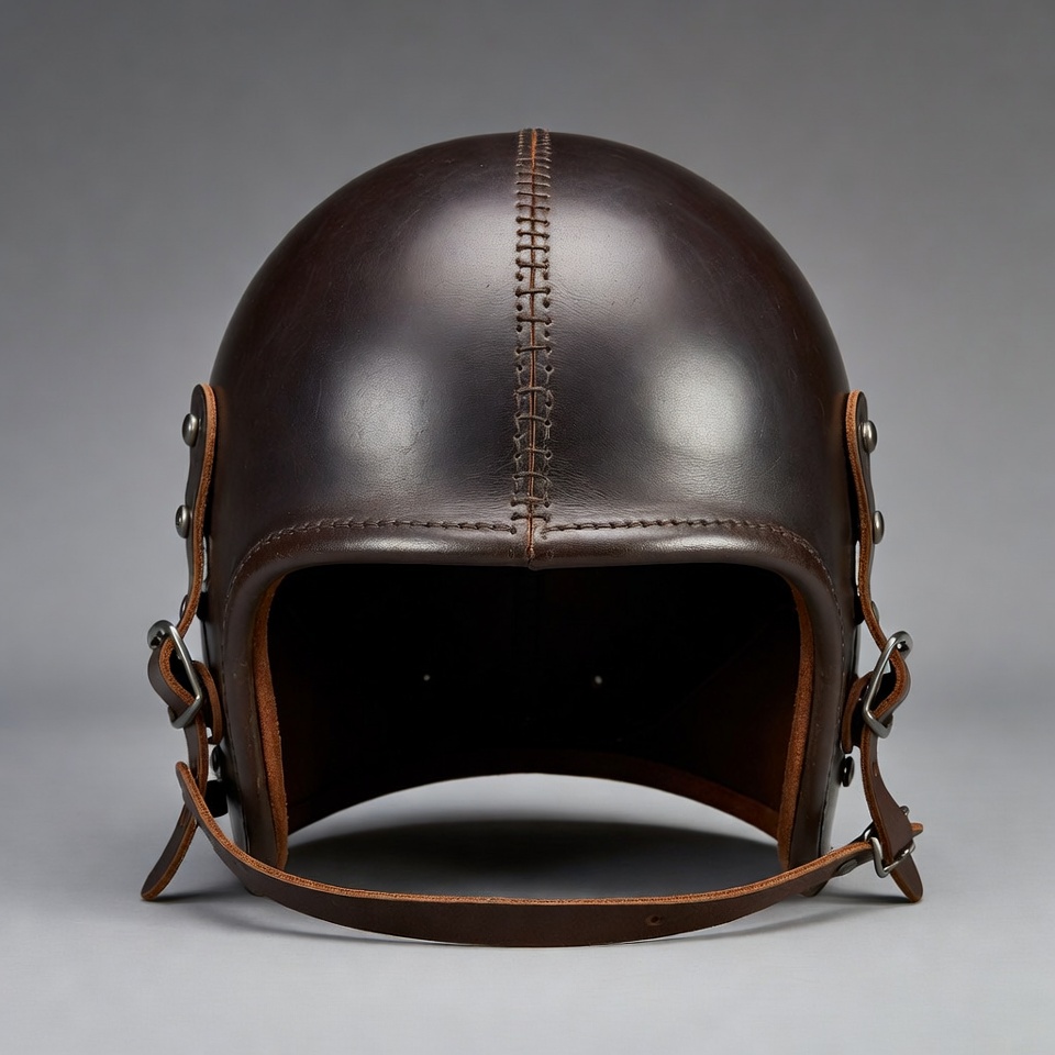 Brown Leather Football Helmet Brown Leather Football Helmet