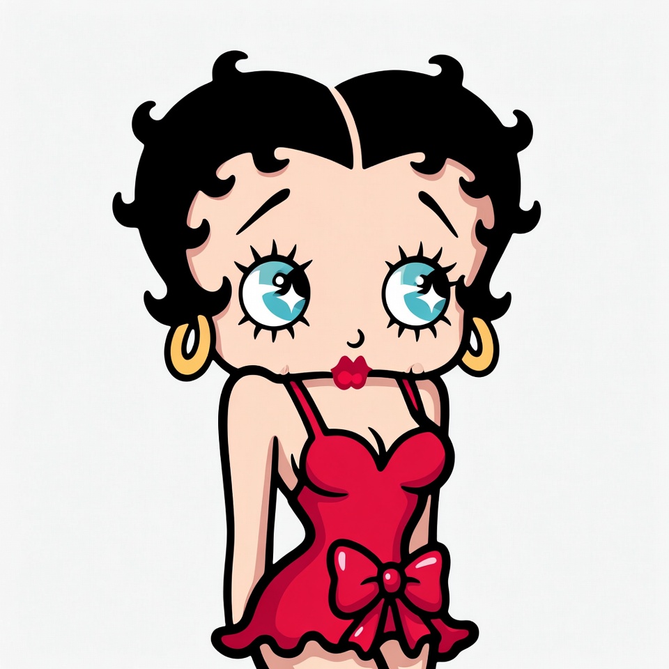 Betty Boop in red dress Betty Boop in red dress