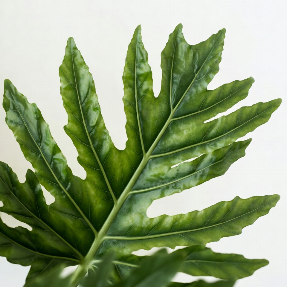 Monstera Leaf Isolated on White Monstera Leaf Isolated on White