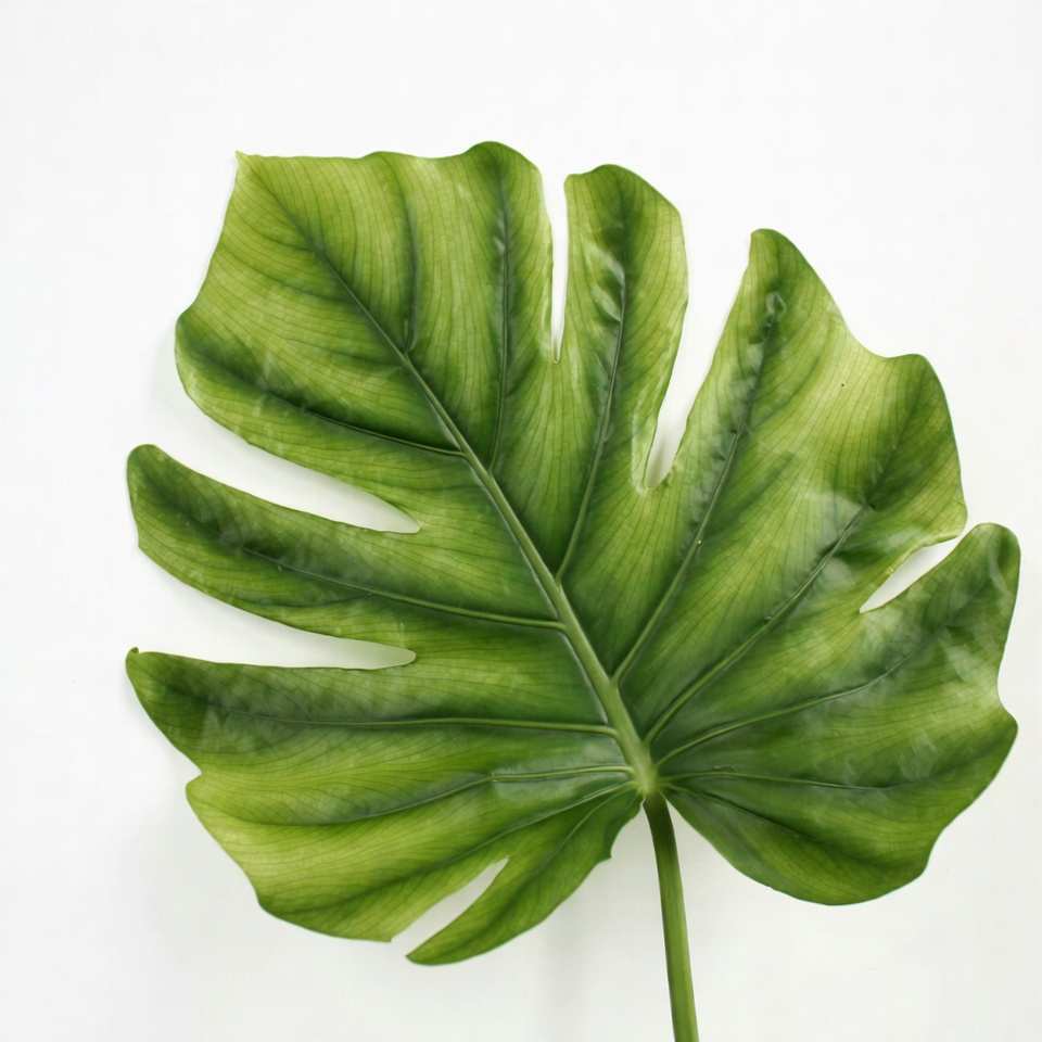 Monstera Leaf on White Background Monstera Leaf on White Background