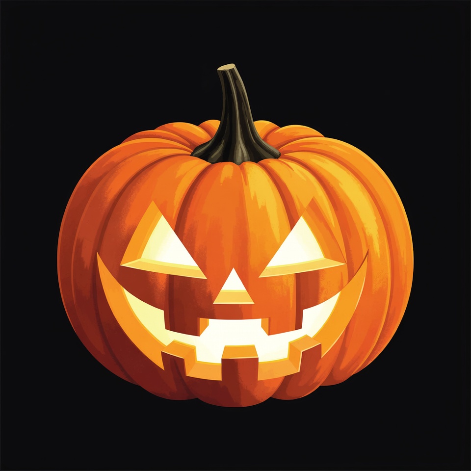 Jack-o'-lantern pumpkin illustration Jack-o'-lantern pumpkin illustration