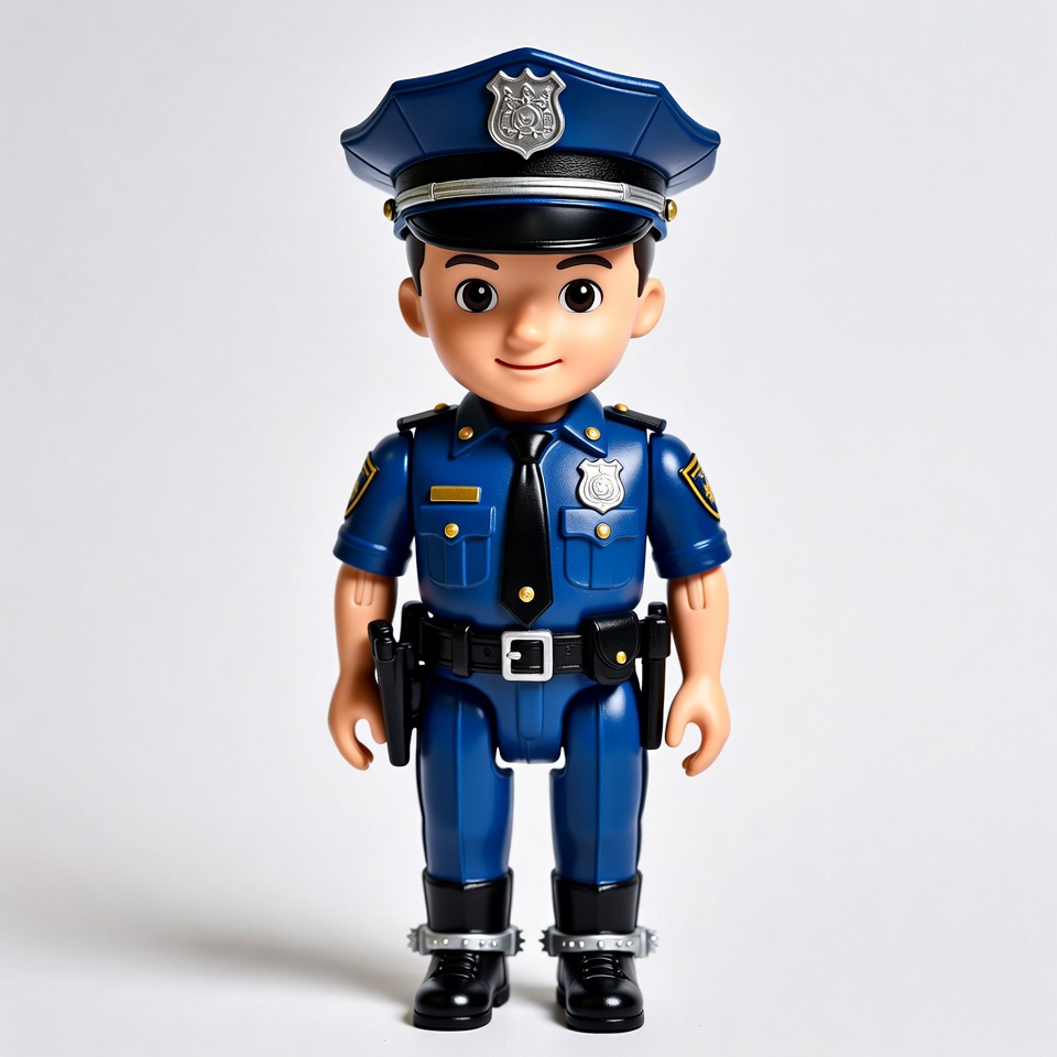Toy Police Officer Standing Toy Police Officer Standing