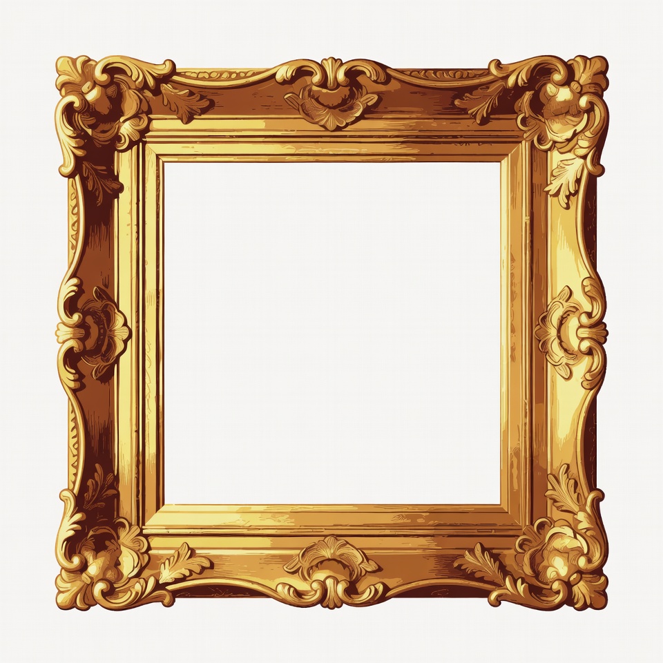 Ornate Gold Picture Frame Ornate Gold Picture Frame