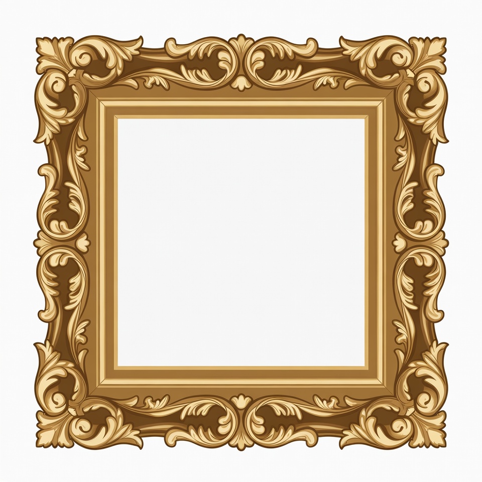 Ornate Gold Picture Frame Ornate Gold Picture Frame