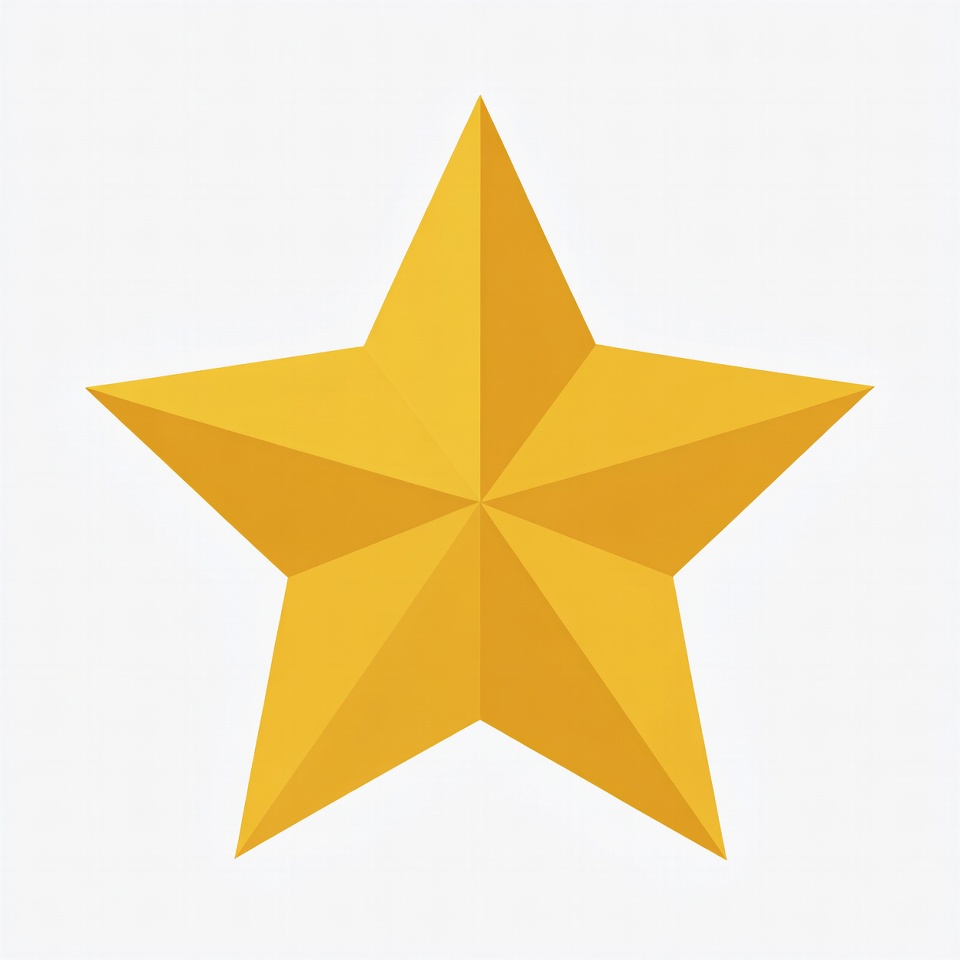 Yellow Five-Pointed Star Yellow Five-Pointed Star