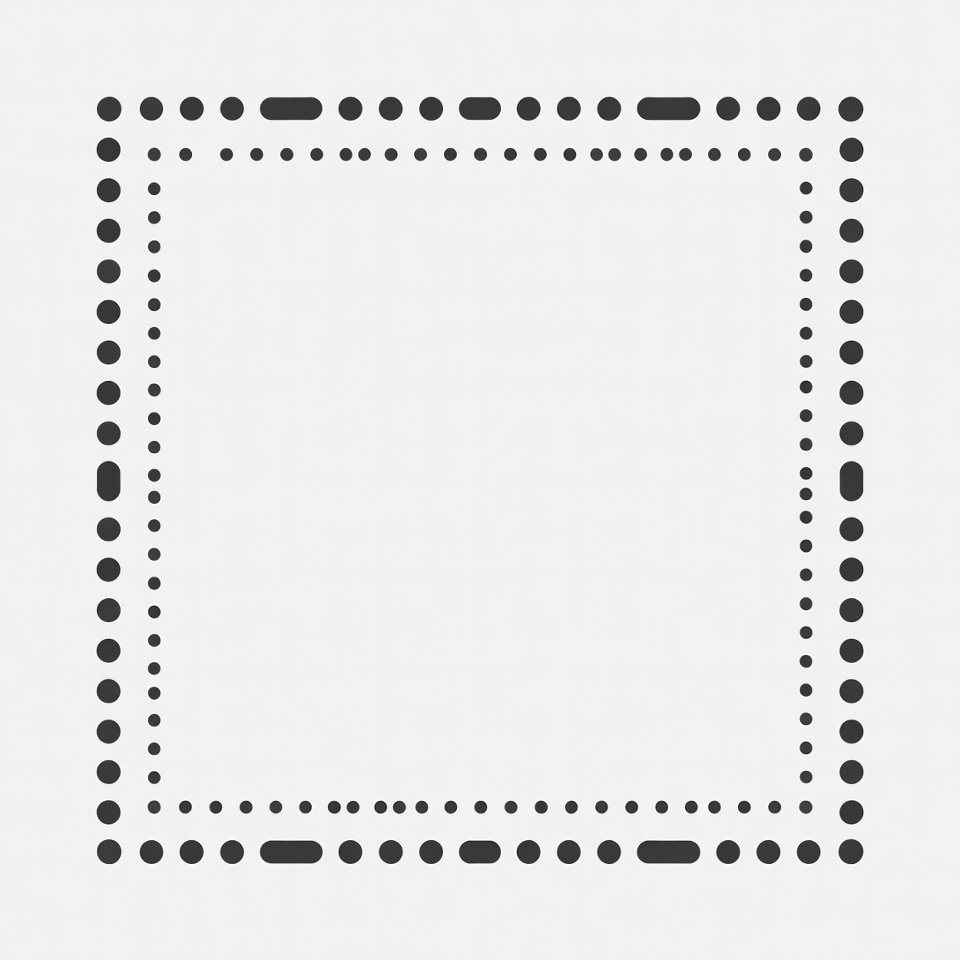 Double Dotted Line Border Frame Double Dotted Line Border Frame