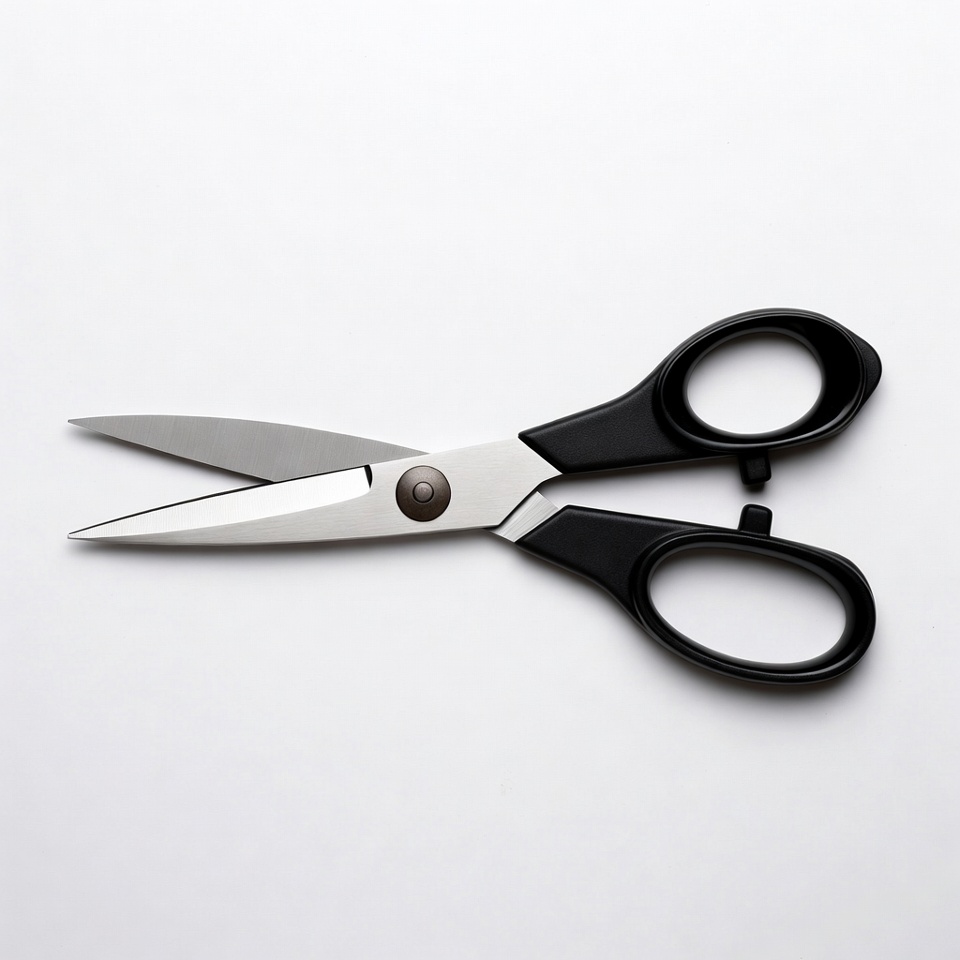 Black-handled Silver Scissors Black-handled Silver Scissors