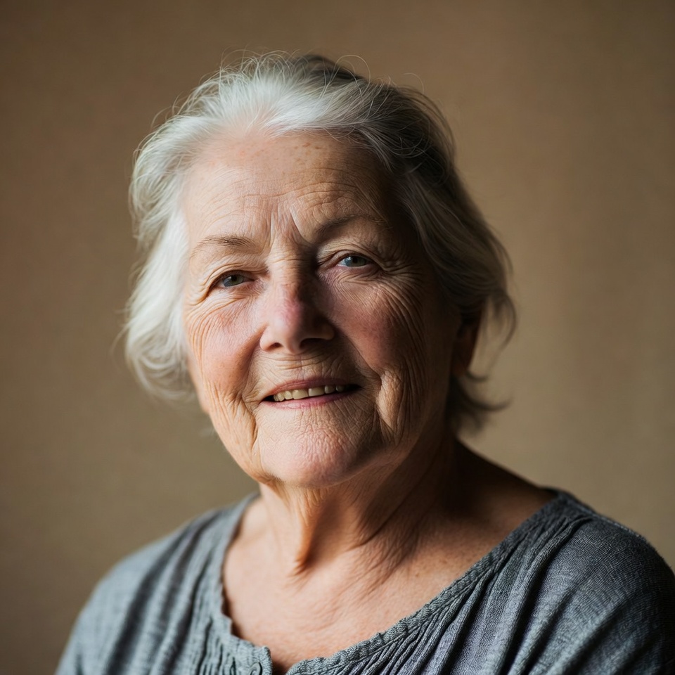 Elderly woman smiling portrait Elderly woman smiling portrait