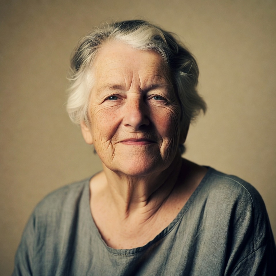 Elderly woman smiling portrait Elderly woman smiling portrait