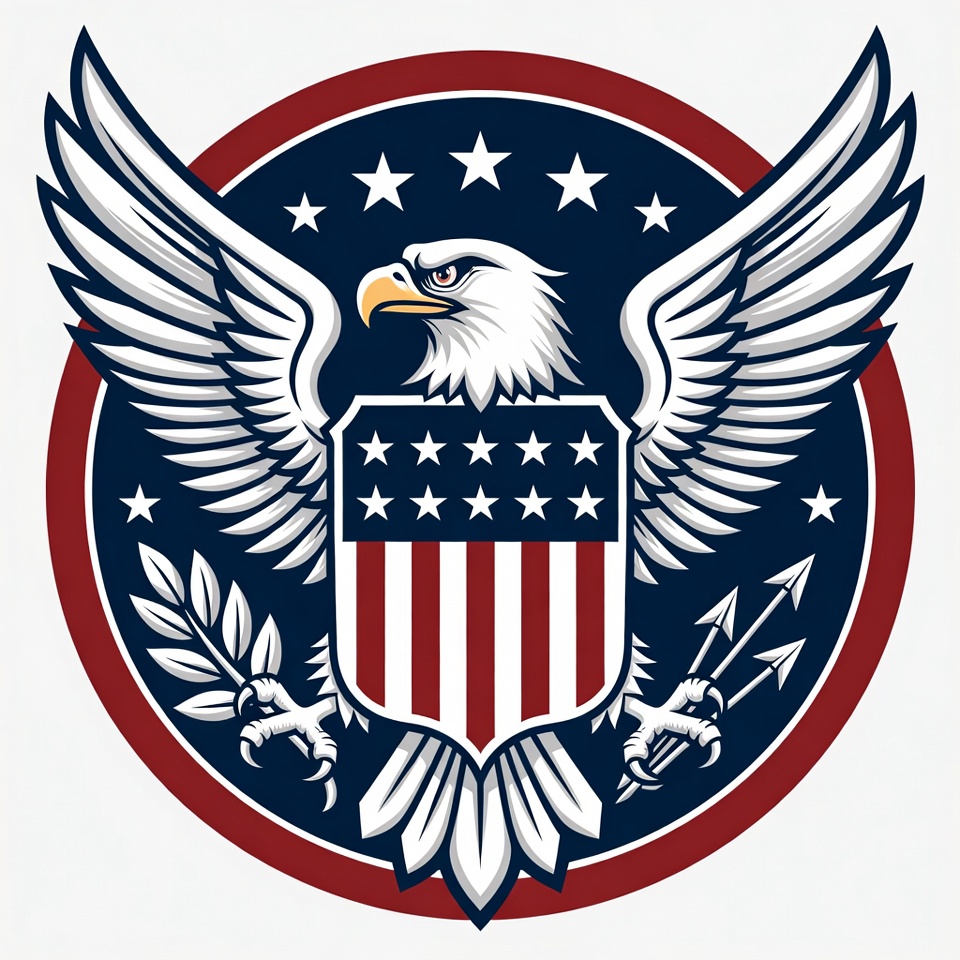 Bald Eagle American Shield Emblem Bald Eagle American Shield Emblem