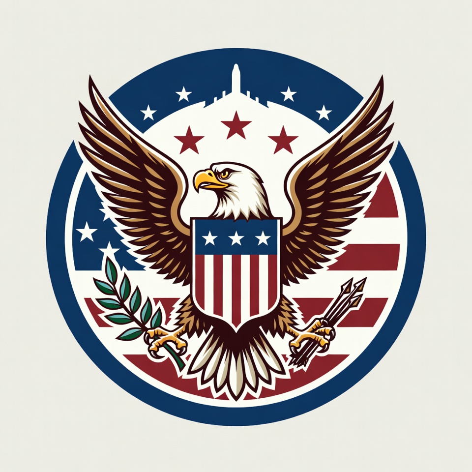 American Eagle with Shield Emblem American Eagle with Shield Emblem