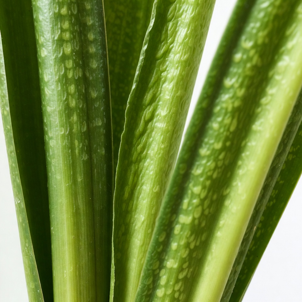 Closeup of Snake Plant Leaves Closeup of Snake Plant Leaves