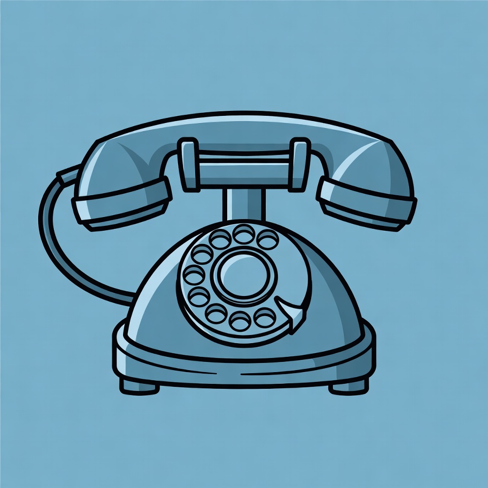 Vintage Rotary Phone Illustration Vintage Rotary Phone Illustration