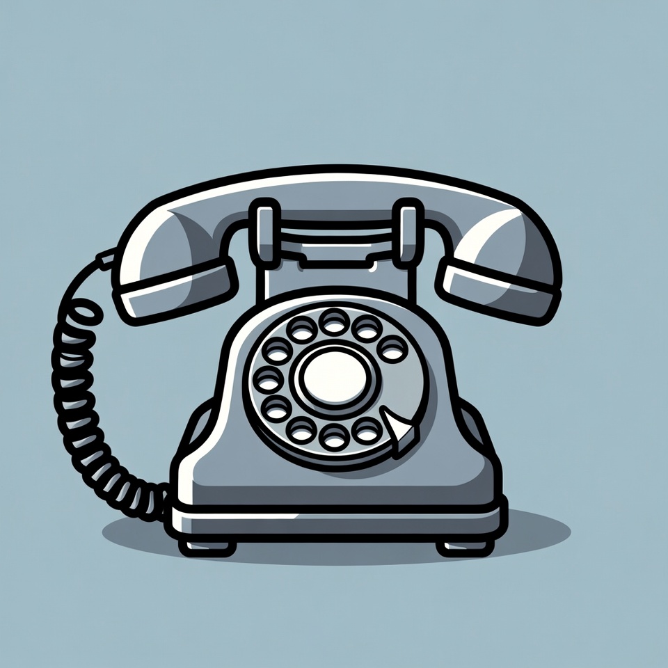 Vintage Rotary Phone Illustration Vintage Rotary Phone Illustration