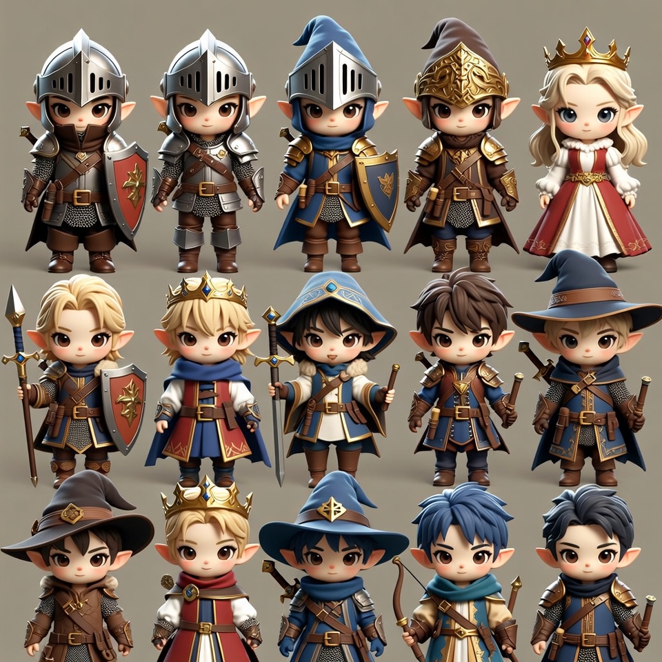 Chibi Elf Fantasy Characters Collection Chibi Elf Fantasy Characters Collection