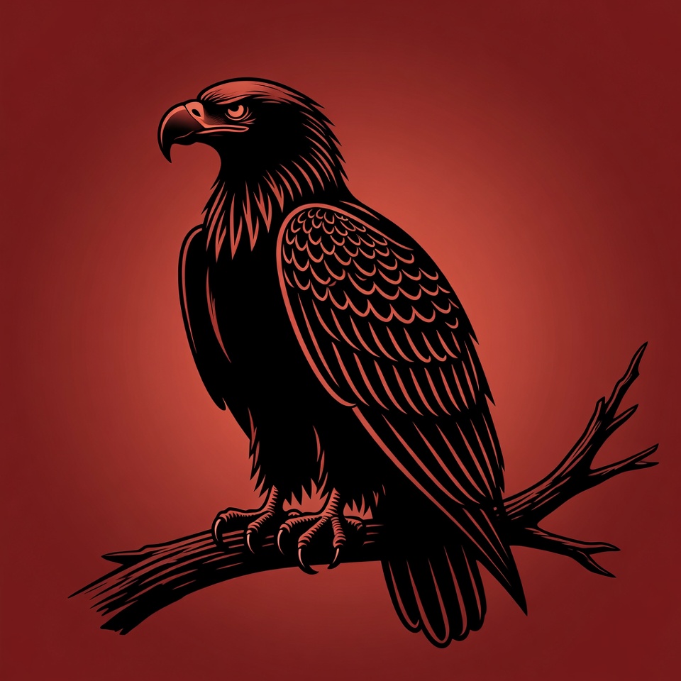 Bald Eagle Perched on Branch Bald Eagle Perched on Branch