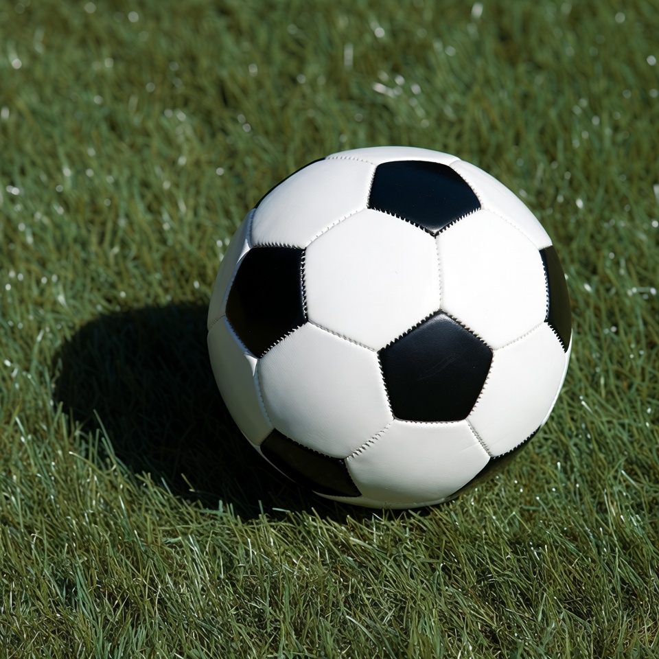 Soccer Ball on Green Grass Soccer Ball on Green Grass