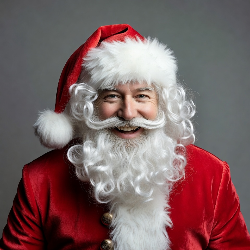 Smiling Santa Claus in red suit Smiling Santa Claus in red suit