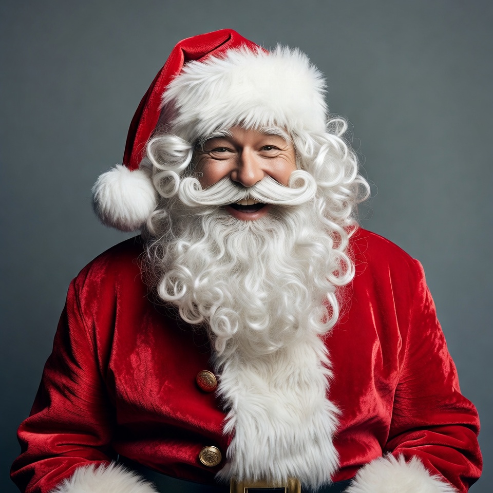 Smiling Santa Claus in red suit Smiling Santa Claus in red suit