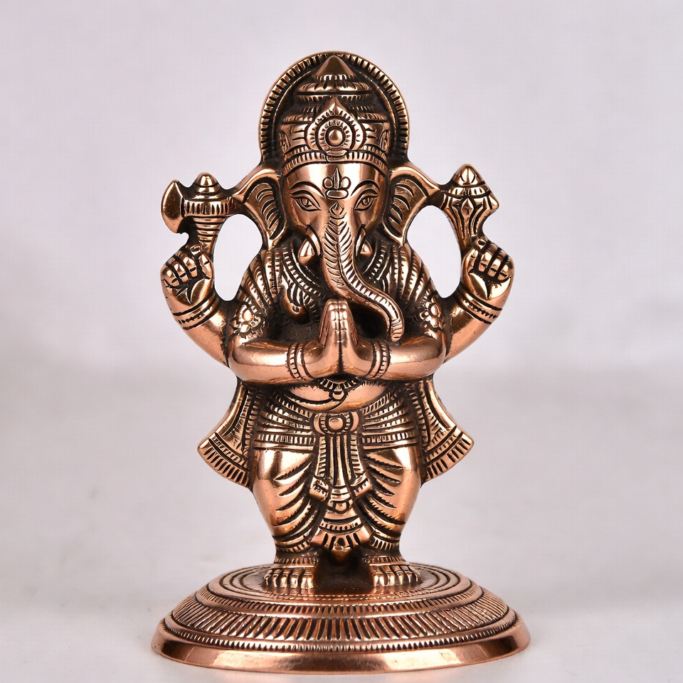 Brass Ganesha Statue Praying Brass Ganesha Statue Praying