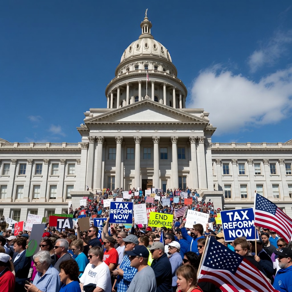 Tax Reform Protest at Capitol Tax Reform Protest at Capitol